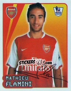 Sticker Mathieu Flamini - Premier League Inglese 2007-2008 - Merlin