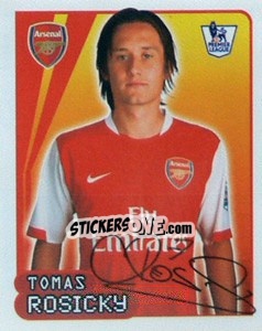 Sticker Tomas Rosicky - Premier League Inglese 2007-2008 n. 29 - Merlin