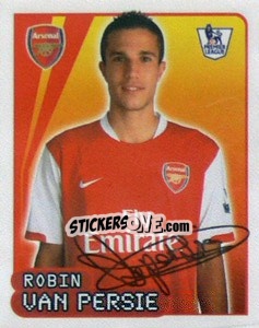 Cromo Robin van Persie - Premier League Inglese 2007-2008 - Merlin