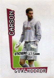 Sticker Carson - Premier League Inglese 2007-2008 - Merlin
