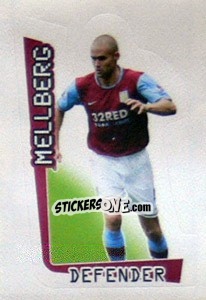Sticker Mellberg - Premier League Inglese 2007-2008 n. 36 - Merlin