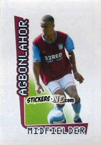 Cromo Agbonlahor - Premier League Inglese 2007-2008 n. 40 - Merlin