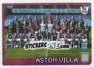 Figurina Aston Villa team - Premier League Inglese 2007-2008 - Merlin