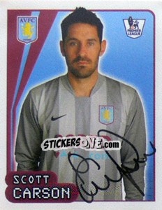 Figurina Scott Carson - Premier League Inglese 2007-2008 - Merlin