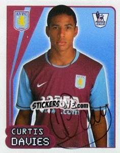 Figurina Curtis Davies - Premier League Inglese 2007-2008 - Merlin