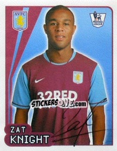 Sticker Zat Knight - Premier League Inglese 2007-2008 - Merlin