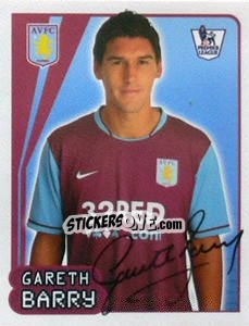 Cromo Gareth Barry - Premier League Inglese 2007-2008 - Merlin