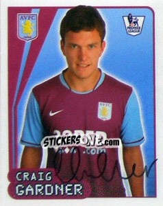 Sticker Craig Gardner - Premier League Inglese 2007-2008 n. 58 - Merlin