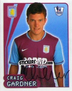 Sticker Craig Gardner - Premier League Inglese 2007-2008 - Merlin