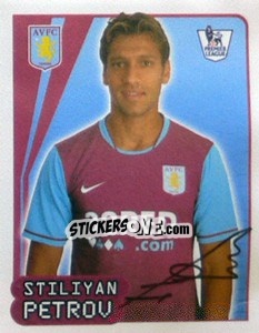 Sticker Stiliyan Petrov - Premier League Inglese 2007-2008 - Merlin