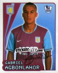 Sticker Gabriel Agbonlahor - Premier League Inglese 2007-2008 n. 63 - Merlin