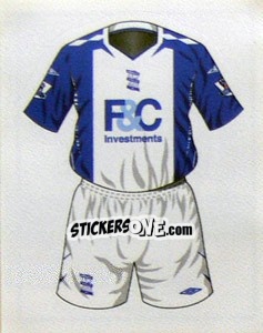 Sticker Birmingham City home kit - Premier League Inglese 2007-2008 - Merlin
