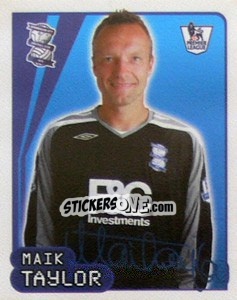 Sticker Maik Taylor - Premier League Inglese 2007-2008 - Merlin