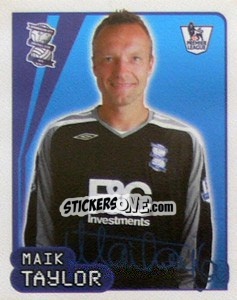 Sticker Maik Taylor - Premier League Inglese 2007-2008 n. 81 - Merlin