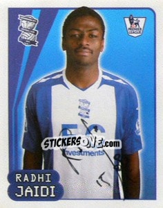 Cromo Radhi Jaidi - Premier League Inglese 2007-2008 - Merlin