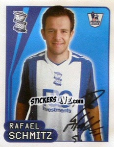 Figurina Rafael Schmitz - Premier League Inglese 2007-2008 n. 88 - Merlin