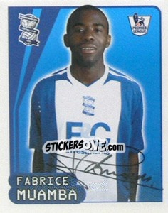 Figurina Fabrice Muamba - Premier League Inglese 2007-2008 n. 91 - Merlin