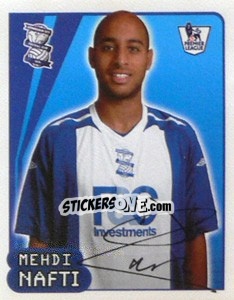 Sticker Mehdi Nafti - Premier League Inglese 2007-2008 n. 92 - Merlin