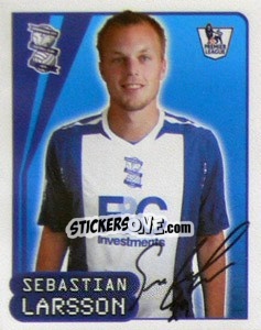 Sticker Sebastian Larsson - Premier League Inglese 2007-2008 - Merlin