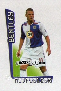 Figurina David Bentley - Premier League Inglese 2007-2008 n. 104 - Merlin