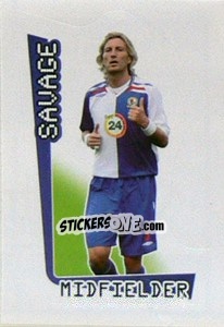 Sticker Robbie Savage - Premier League Inglese 2007-2008 n. 105 - Merlin