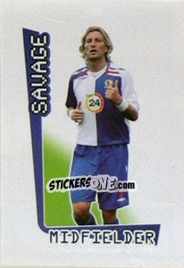 Sticker Robbie Savage - Premier League Inglese 2007-2008 - Merlin