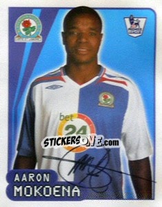 Figurina Aaron Mokoena - Premier League Inglese 2007-2008 - Merlin