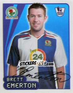 Figurina Brett Emerton - Premier League Inglese 2007-2008 - Merlin