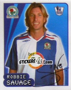 Sticker Robbie Savage - Premier League Inglese 2007-2008 - Merlin