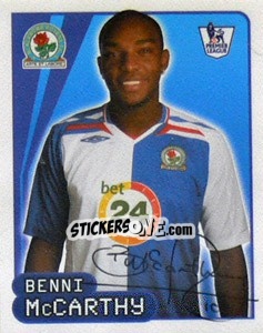Cromo Benni McCarthy - Premier League Inglese 2007-2008 - Merlin
