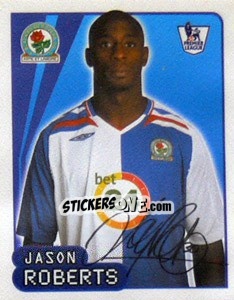 Sticker Jason Roberts - Premier League Inglese 2007-2008 - Merlin