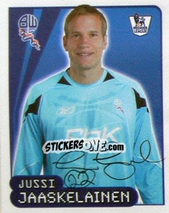 Sticker Jussi Jaaskelainen - Premier League Inglese 2007-2008 - Merlin