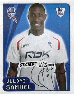 Sticker Jlloyd Samuel - Premier League Inglese 2007-2008 - Merlin