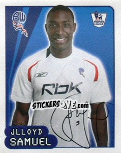 Cromo Jlloyd Samuel - Premier League Inglese 2007-2008 - Merlin