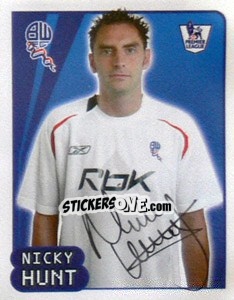 Sticker Nicky Hunt - Premier League Inglese 2007-2008 n. 149 - Merlin
