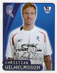 Sticker Christian Wilhelmsson - Premier League Inglese 2007-2008 - Merlin
