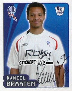 Figurina Daniel Braaten - Premier League Inglese 2007-2008 - Merlin