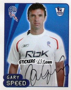 Sticker Gary Speed - Premier League Inglese 2007-2008 n. 153 - Merlin