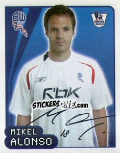 Sticker Mikel Alonso - Premier League Inglese 2007-2008 - Merlin