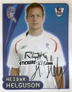 Figurina Heidar Helguson - Premier League Inglese 2007-2008 - Merlin