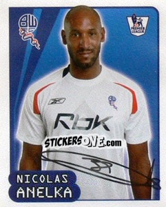 Sticker Nicolas Anelka - Premier League Inglese 2007-2008 n. 162 - Merlin