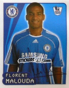 Sticker Florent Malouda - Premier League Inglese 2007-2008 n. 185 - Merlin