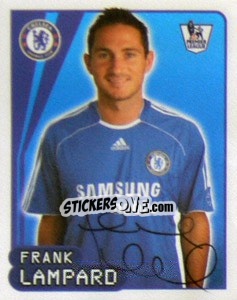 Sticker Frank Lampard - Premier League Inglese 2007-2008 n. 186 - Merlin