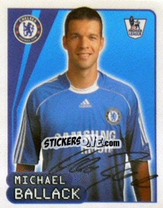 Sticker Michael Ballack - Premier League Inglese 2007-2008 n. 189 - Merlin