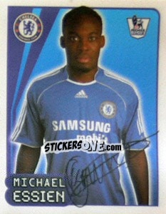 Cromo Michael Essien - Premier League Inglese 2007-2008 - Merlin