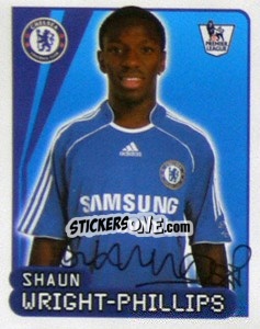 Figurina Shaun Wright-Phillips - Premier League Inglese 2007-2008 - Merlin
