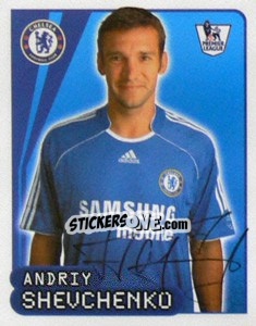 Sticker Andriy Shevchenko - Premier League Inglese 2007-2008 n. 192 - Merlin