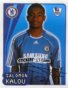 Figurina Salomon Kalou - Premier League Inglese 2007-2008 - Merlin