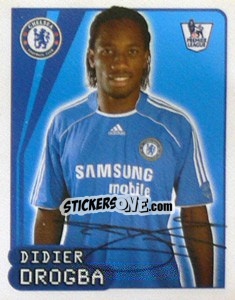 Sticker Didier Drogba - Premier League Inglese 2007-2008 n. 194 - Merlin
