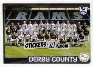 Figurina Derby County team - Premier League Inglese 2007-2008 - Merlin